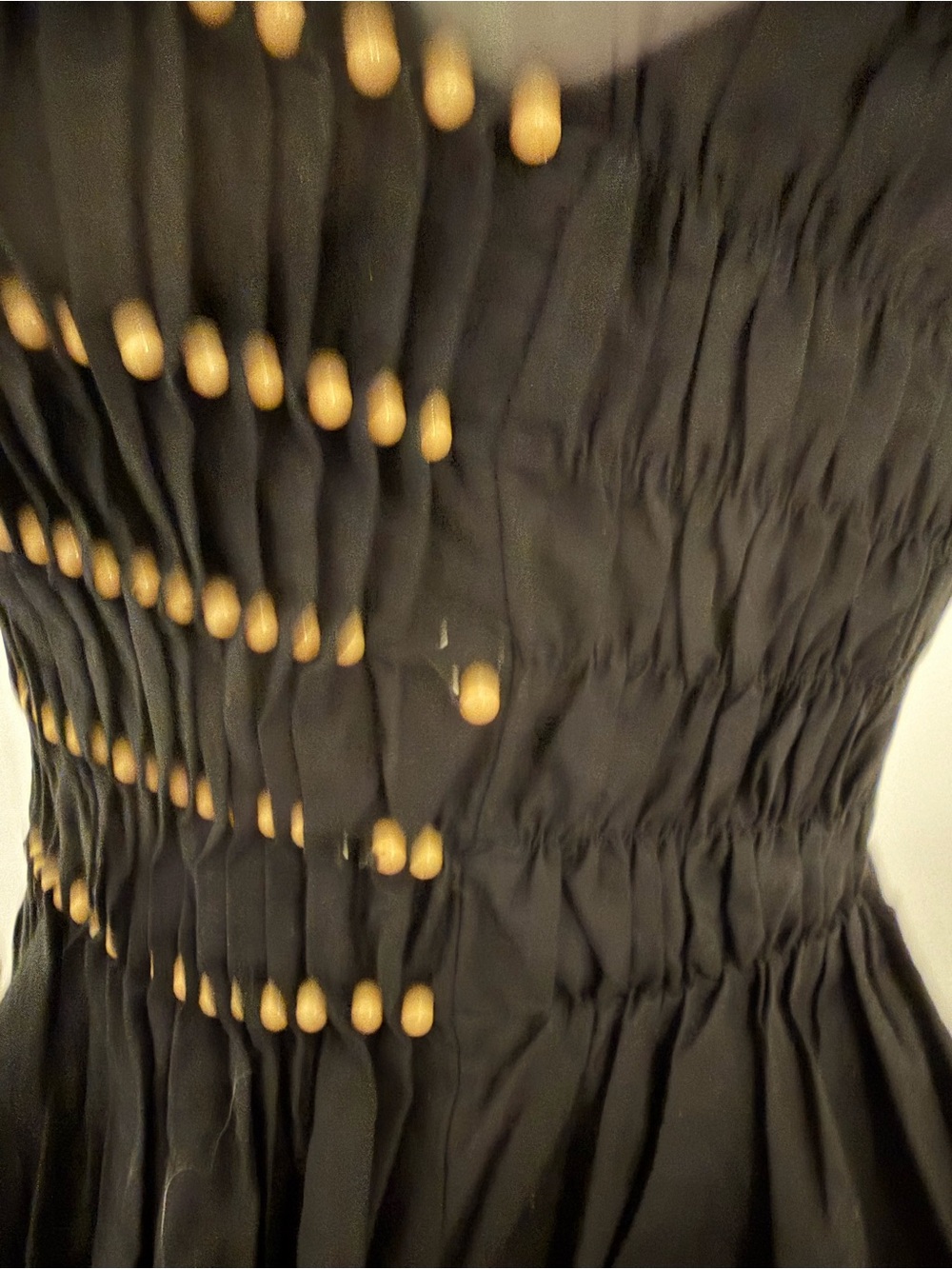 Zara Black Smocked Spaghetti-Strap Mini Dress - Picture 6 of 9